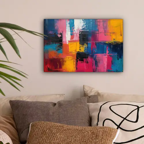 Verflook - Kunst - Modern - Abstract canvas 2cm klein -sfeer1
