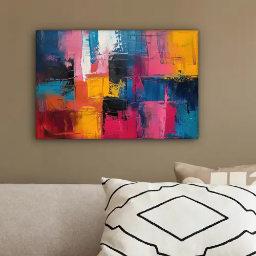 Verflook - Kunst - Modern - Abstract canvas 2cm klein -sfeer3