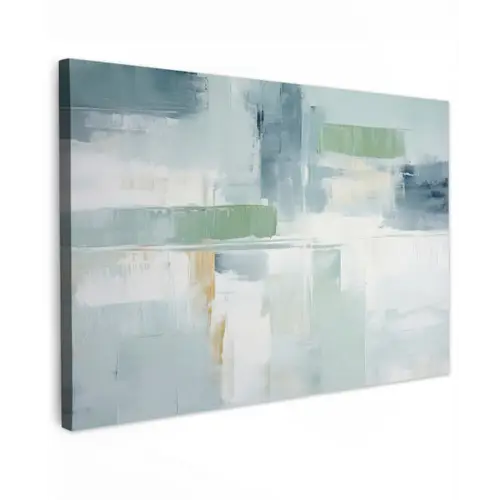 Verf - Moderne kunst - Abstract - Grijs canvas 2cm klein -z3d