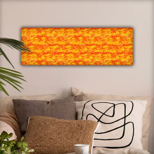 Verf - Oranje - Geel canvas 2cm klein 828 -sfeer1