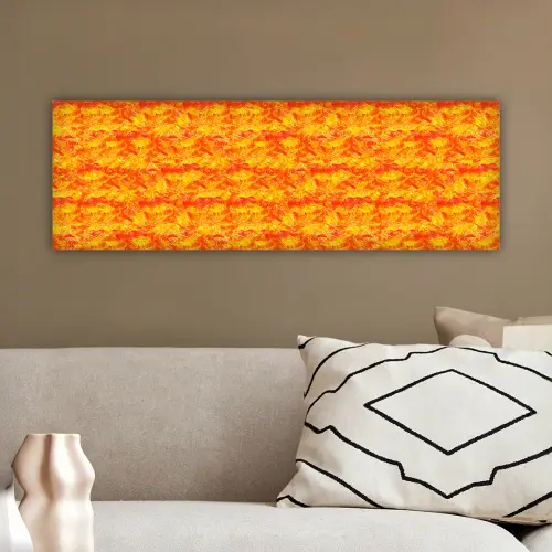 Verf - Oranje - Geel canvas 2cm klein 828 -sfeer3
