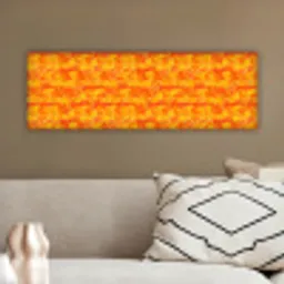 Verf - Oranje - Geel canvas 2cm klein 828 -sfeer3