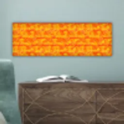 Verf - Oranje - Geel canvas 2cm klein 828 -sfeer4