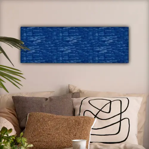 Verf - Strepen - Blauw canvas 2cm klein 828 -sfeer1