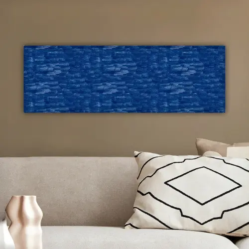 Verf - Strepen - Blauw canvas 2cm klein 828 -sfeer3