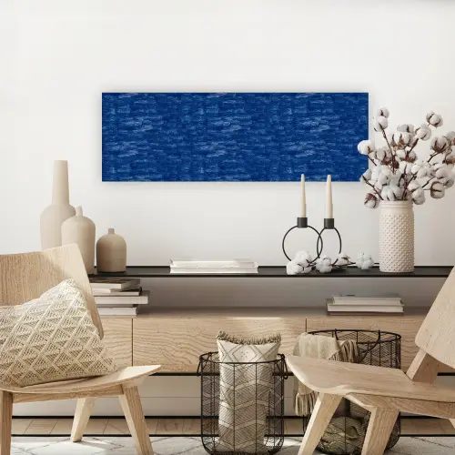 Verf - Strepen - Blauw canvas 2cm klein 828 -sfeer6
