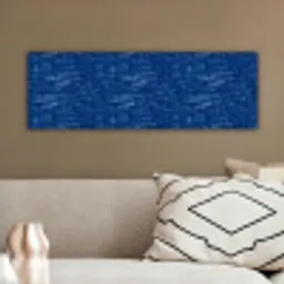 Verf - Strepen - Blauw canvas 2cm klein 828 -sfeer3