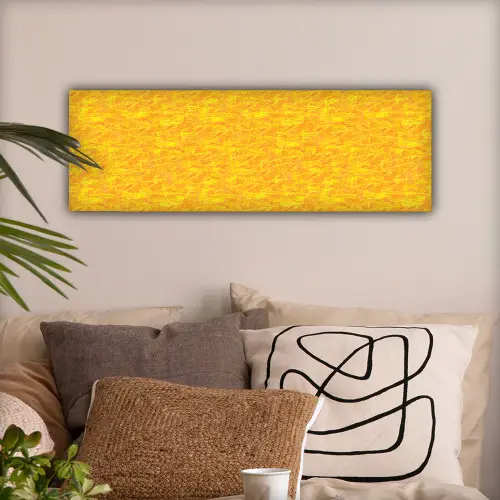 Verf - Texturen - Kwasten - geel canvas 2cm klein 828 -sfeer1