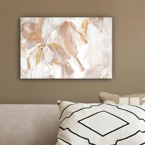 Verf - Wit - Abstract canvas 2cm klein -sfeer3