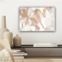 Verf - Wit - Abstract canvas 2cm klein -sfeer6
