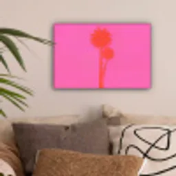 Palmbomen - Modern - Roze canvas 2cm klein -sfeer1