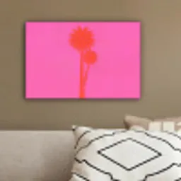 Palmbomen - Modern - Roze canvas 2cm klein -sfeer3