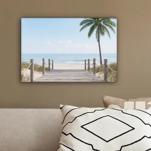Palmbomen - Pad - Horizon canvas 2cm klein -sfeer3