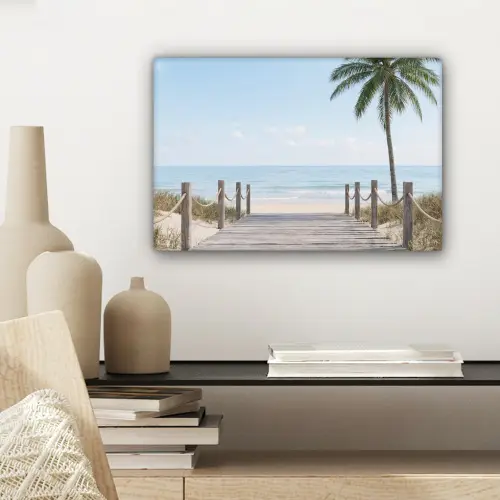 Palmbomen - Pad - Horizon canvas 2cm klein -sfeer6
