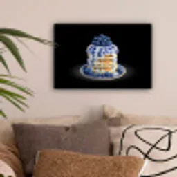 Pannenkoeken - Blauwe Bessen - Bord canvas 2cm klein -sfeer1
