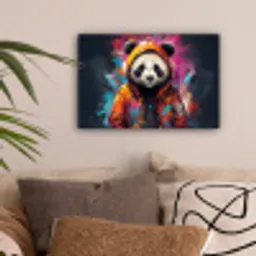 Panda - Jas - Graffiti - Oranje canvas 2cm klein -sfeer1