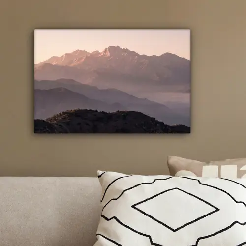 Panorama - Landschap - Bergen canvas 2cm klein -sfeer3