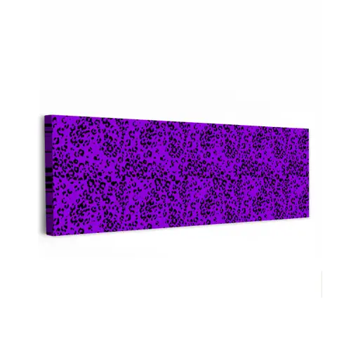 Panterprint - Paars - Patroon canvas 2cm klein 828 -z3d