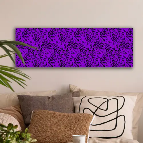 Panterprint - Paars - Patroon canvas 2cm klein 828 -sfeer1