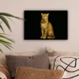 Panter - Realistisch - Bruin canvas 2cm klein -sfeer1