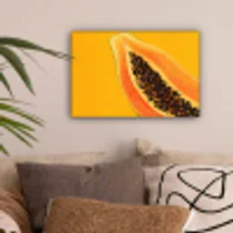 Papaja - Oranje - Topisch canvas 2cm klein -sfeer1