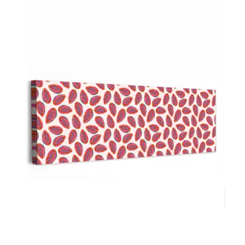 Papaja - Patroon - Roze canvas 2cm klein 828 -z3d