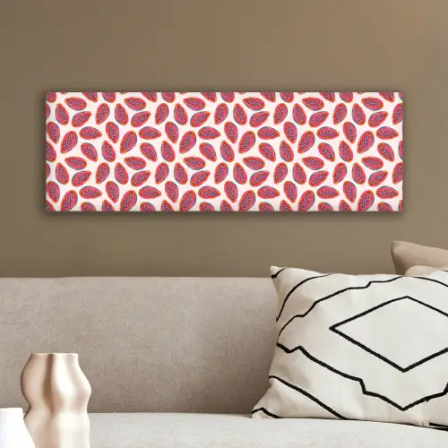 Papaja - Patroon - Roze canvas 2cm klein 828 -sfeer3