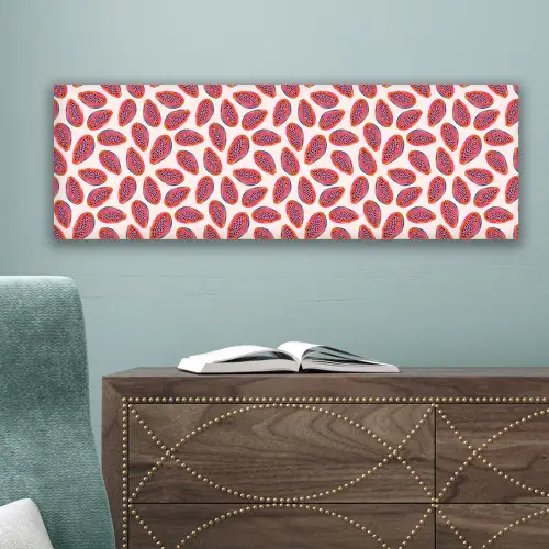 Papaja - Patroon - Roze canvas 2cm klein 828 -sfeer4