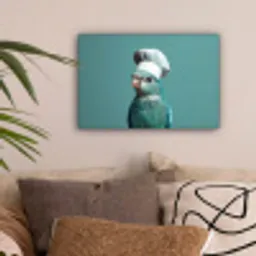 Parkiet - Vogel - Koksmuts - Cute canvas 2cm klein -sfeer1