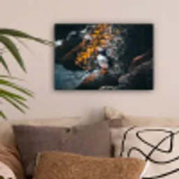 Papegaai - Vogel - Rots - Wit canvas 2cm klein -sfeer1