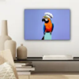 Papegaai - Koksmuts - Vogel - Leuk canvas 2cm klein -sfeer6