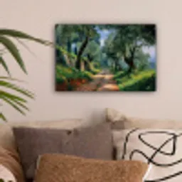 Pad - Bomen - Schaduw - canvas 2cm klein -sfeer1