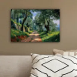 Pad - Bomen - Schaduw - canvas 2cm klein -sfeer3