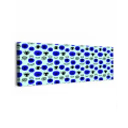 Patroon - Oog - Mint - Blauw canvas 2cm klein 828 -z3d