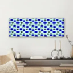 Patroon - Oog - Mint - Blauw canvas 2cm klein 828 -sfeer6