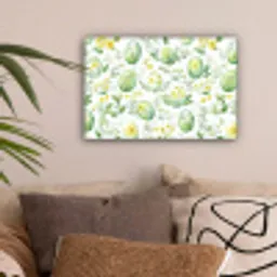 Patroon - Groen - Eieren canvas 2cm klein -sfeer1