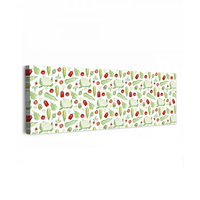 Patroon - Groen - Rood - Groente canvas 2cm klein 828 -z3d