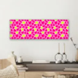 Patroon - Hart - Roze - Groen canvas 2cm klein 828 -sfeer6