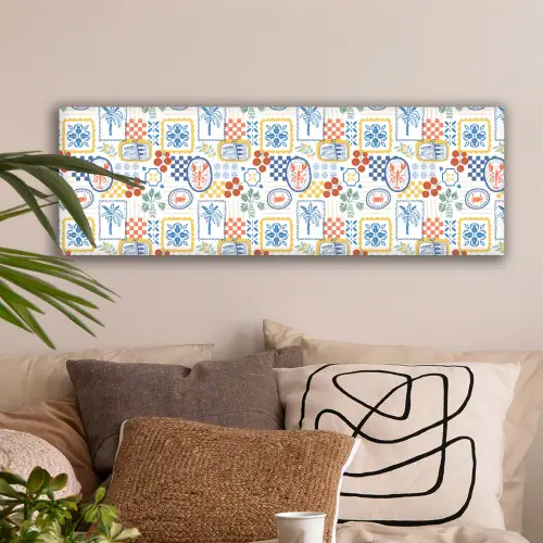 Zee - Sfeer - Tomaat - Mozaïek canvas 2cm klein 828 -sfeer1