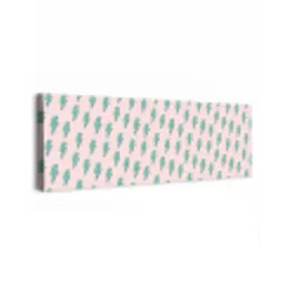 Patroon - Bliksem - Roze - Groen canvas 2cm klein 828 -z3d
