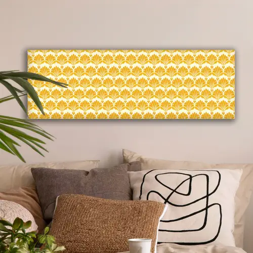 Patroon - Motief - Geel canvas 2cm klein 828 -sfeer1