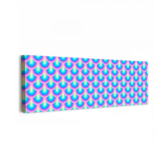 Patroon - Regenboogwaaier - Neon canvas 2cm klein 828 -z3d