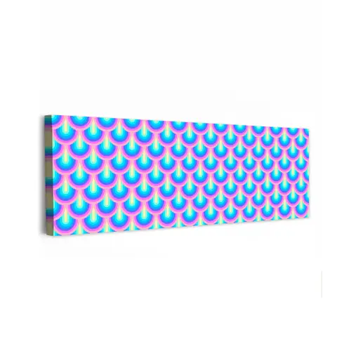 Patroon - Regenboogwaaier - Neon canvas 2cm klein 828 -z3d