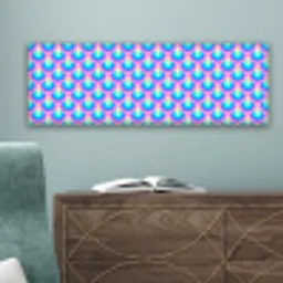 Patroon - Regenboogwaaier - Neon canvas 2cm klein 828 -sfeer4