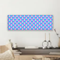 Patroon - Regenboogwaaier - Neon canvas 2cm klein 828 -sfeer6