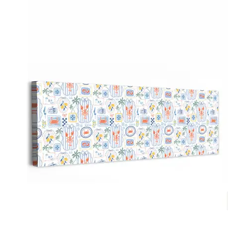 Zee - Sfeer - Krab - Blauw canvas 2cm klein 828 -z3d
