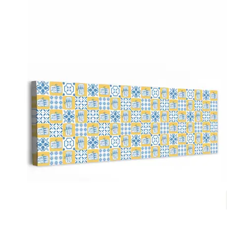 Zee - Geel - Blauw - Wit canvas 2cm klein 828 -z3d