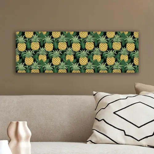 Patroon - Tropisch - Ananas - Illustratie canvas 2cm klein 828 -sfeer3