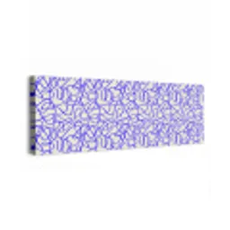 Patronen - Beige - Blauw - Lijnen canvas 2cm klein 828 -z3d