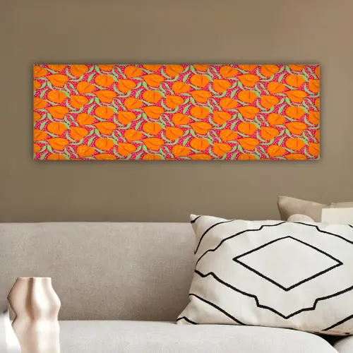 Perziken - Oranje - Zomers canvas 2cm klein 828 -sfeer3